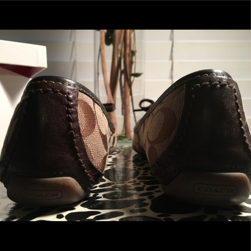 Coach Canvas/Leather Logo Flats - Picture 5 of 8