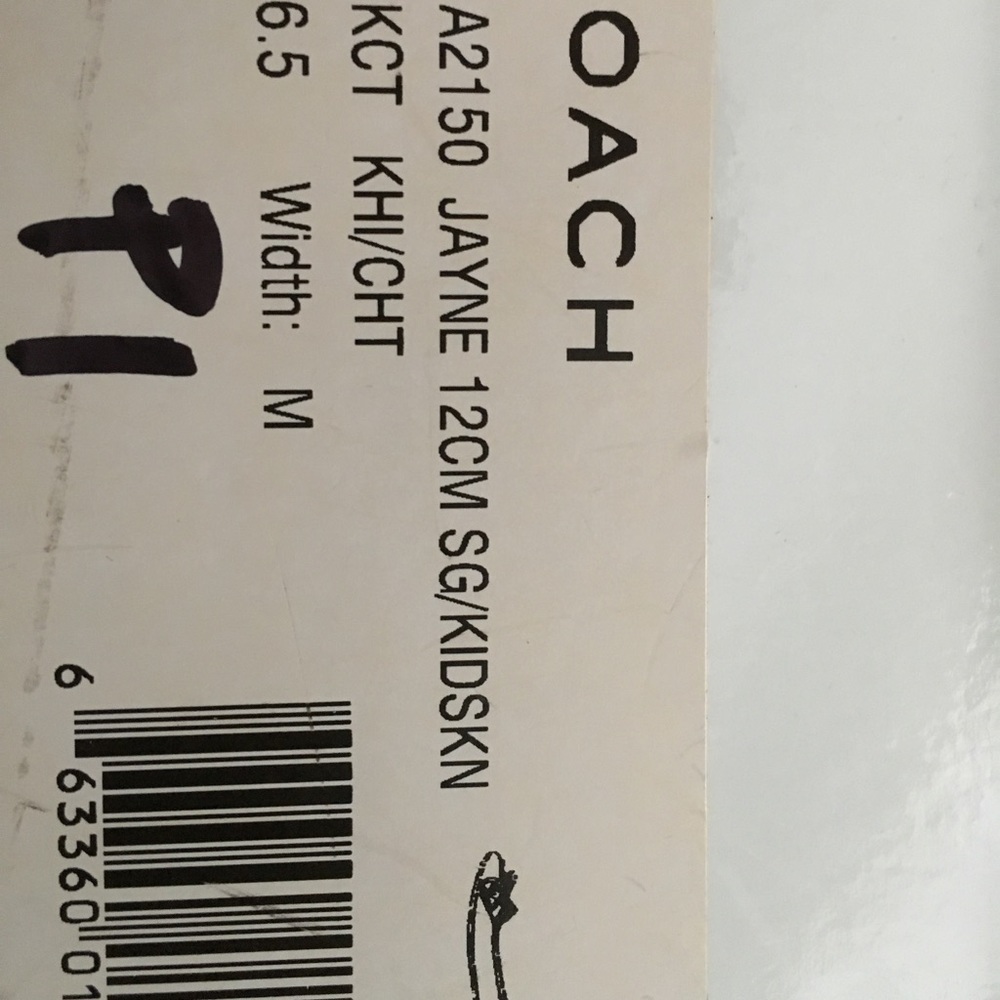 Coach Canvas/Leather Logo Flats - Picture 8 of 8