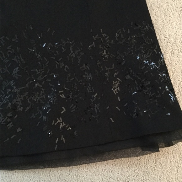 NWT CHIC Beaded hem wool skirt with layer of tulle - Picture 2 of 3