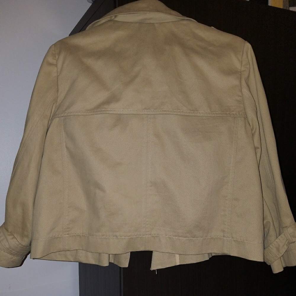 Beige Tan High Waist Jacket
