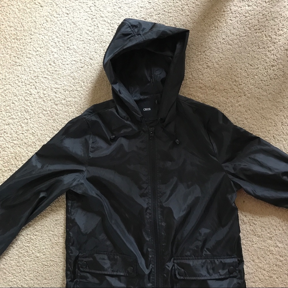 Black ASOS raincoat NEVER WORN