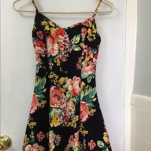 Floral print skater dress