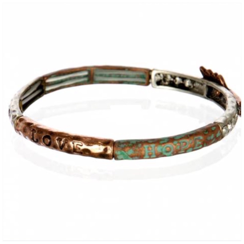 Arrow Stretch Bracelet Tricolor - Picture 2 of 2