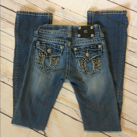 Miss Me Denim - Miss Me Bootcut Embellished Wings Jeans