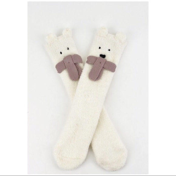 Fuzzy Bear Socks - Picture 4 of 4