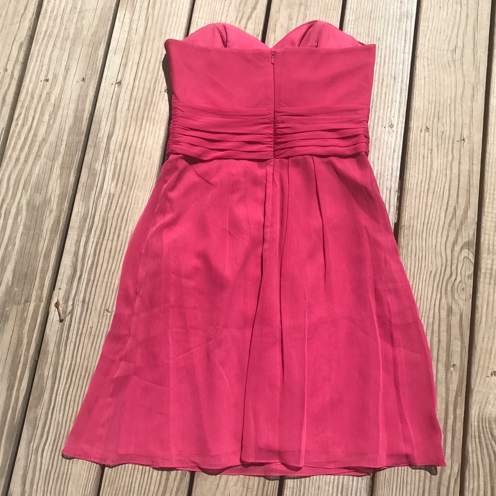Rose strapless chiffon fairy elf party cocktail prom dress - Picture 2 of 2