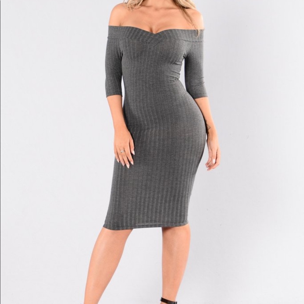 Cyber Monday! Classy Vibes - Charcoal dress medium