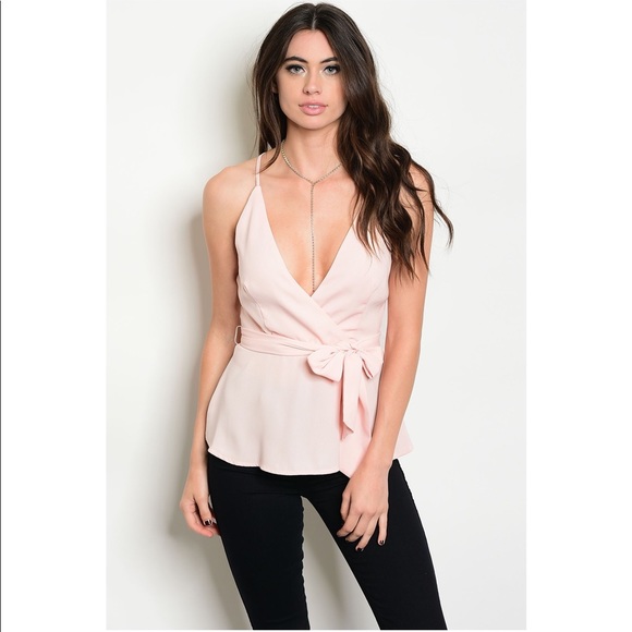 Tops - Sleeveless Poplin Tie Waist Top