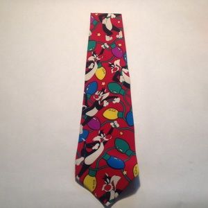 Looney tunes Silk Sylvester Christmas tie