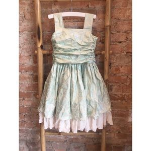 Persnickety Blue Holiday Corset Dress