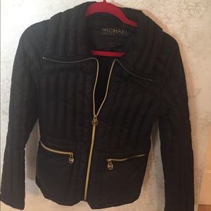 Michael Kors light short waisted down coat