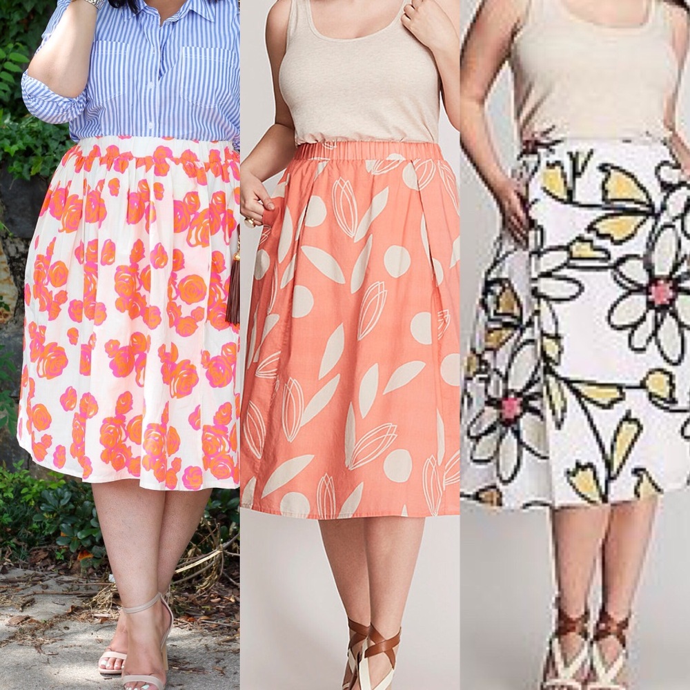 BUNDLE 14/16 Lane Bryant Circle Skirts w/ Pockets
