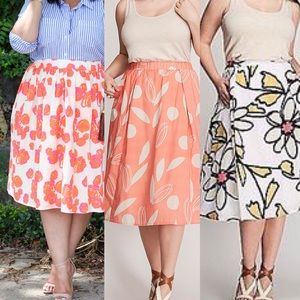 BUNDLE 14/16 Lane Bryant Circle Skirts w/ Pockets