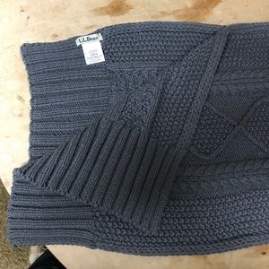 LL Bean fisherman’s sweater scarf