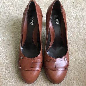 Hugo Boss Leather heels. Excellent condition.