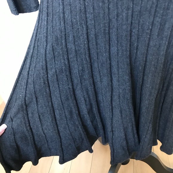 [Max Studio] Sweater Bodycon Pleated Dress - Picture 3 of 8