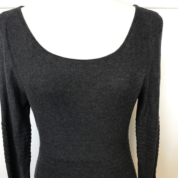 [Max Studio] Sweater Bodycon Pleated Dress - Picture 5 of 8