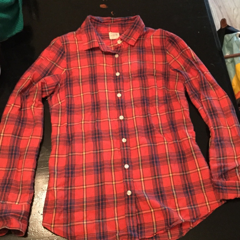 JCrew Plaid Flannel Shirt