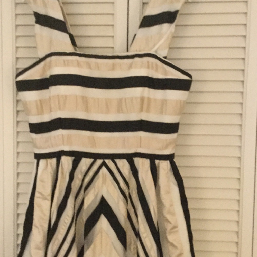 Tea length formal dress.