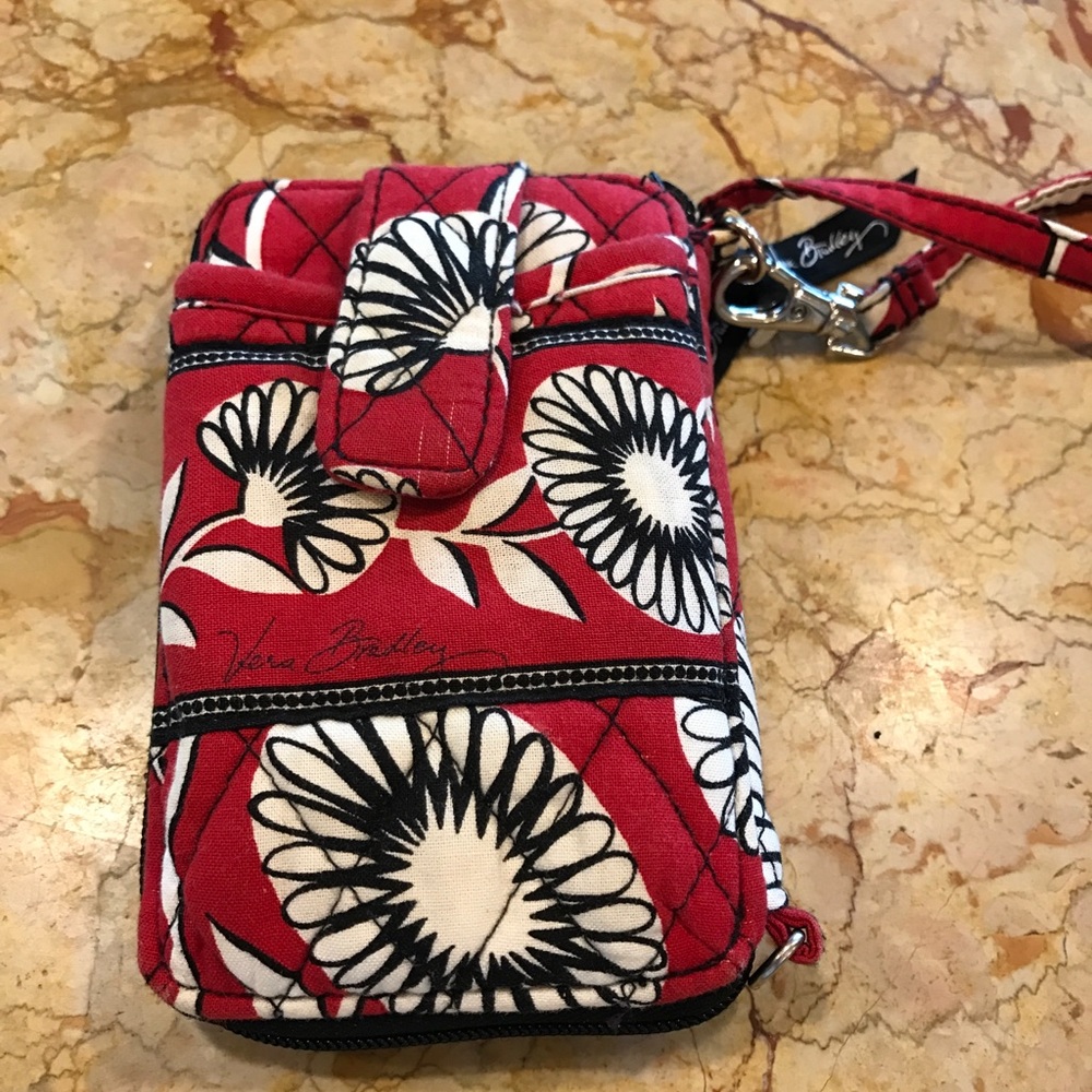 Signature cotton Vera Bradley Wristlet