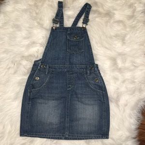 Gap kids overall skirt size large blue jean