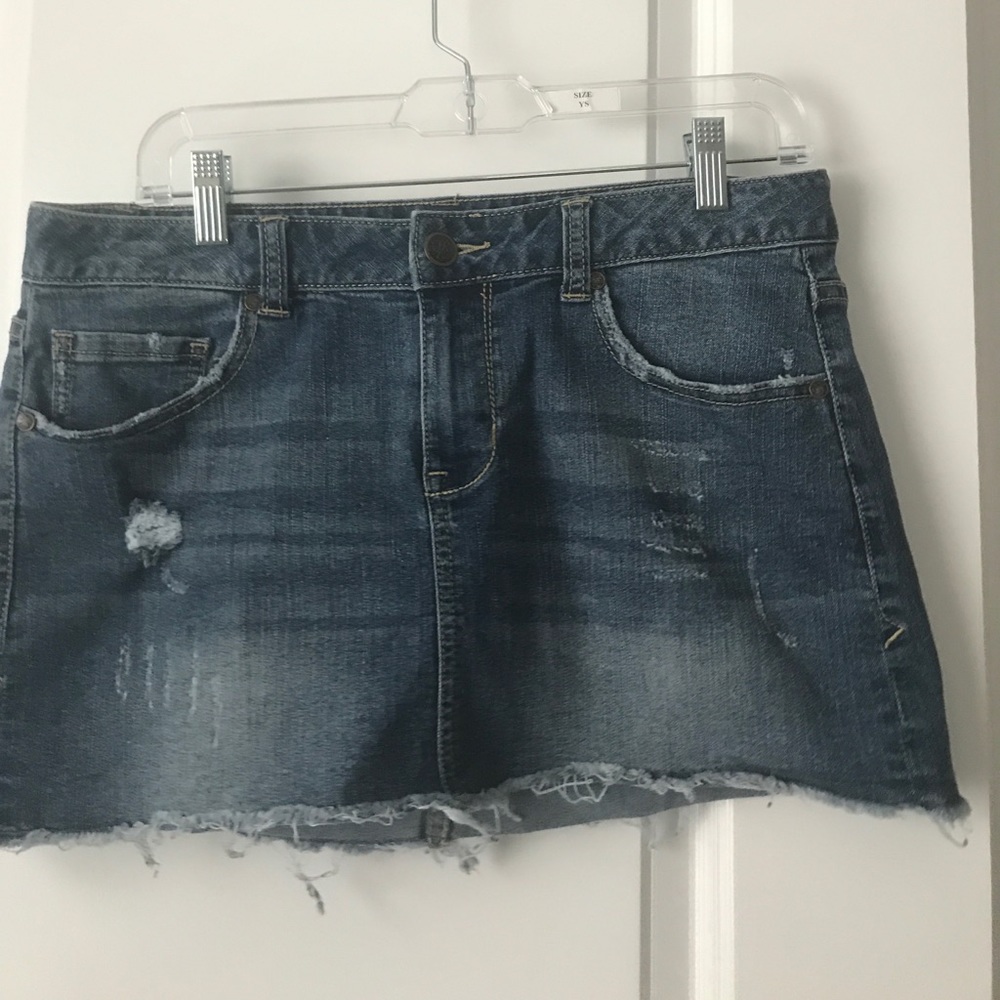Denim mini skirt