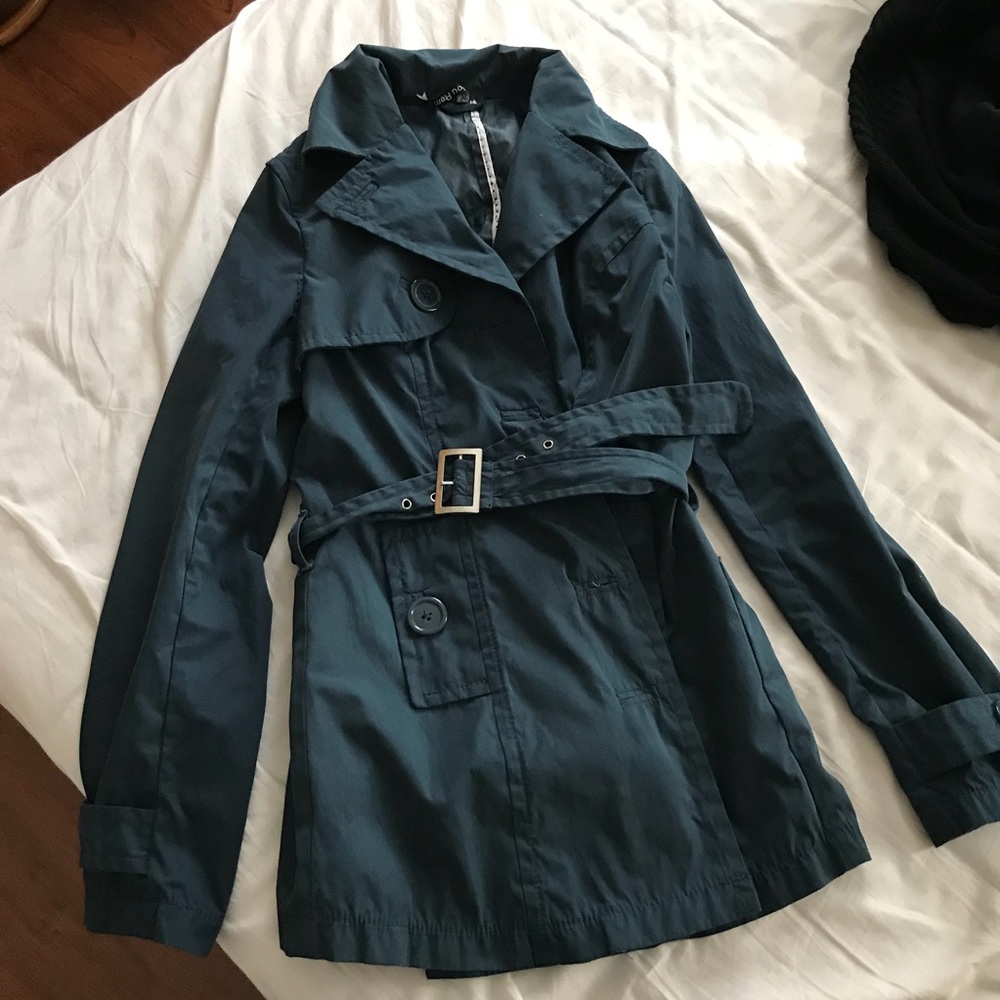 Navy Blue Trench Coat