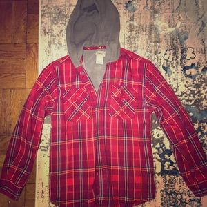LL bean plaid flannel for boys