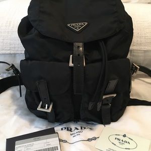 Prada Backpack with authenticity cards