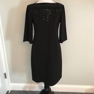 Donna Morgan - size 4 EUC black beaded dress