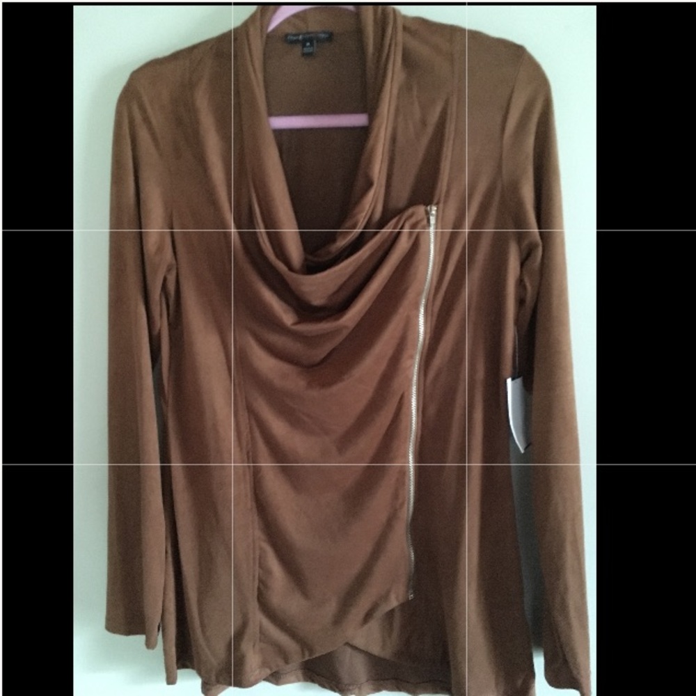 🌴NWT U.O. SUEDE LAYERED FRONT JACKET🌴 - Picture 2 of 7
