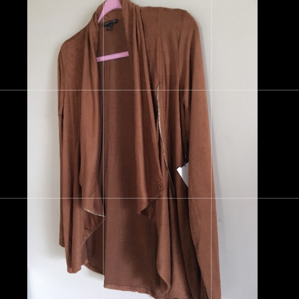 🌴NWT U.O. SUEDE LAYERED FRONT JACKET🌴 - Picture 3 of 7