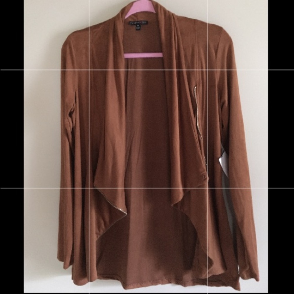 🌴NWT U.O. SUEDE LAYERED FRONT JACKET🌴 - Picture 1 of 7