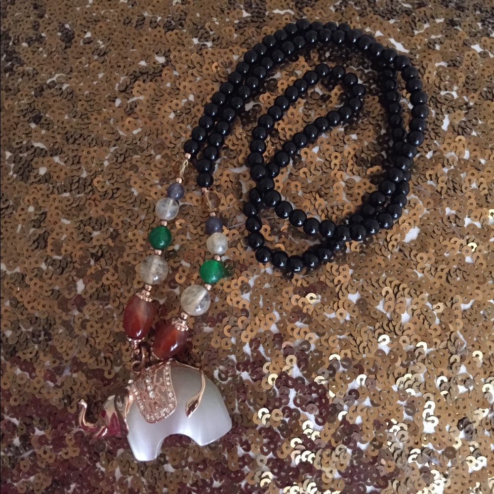 Hand Made Elephant Necklace