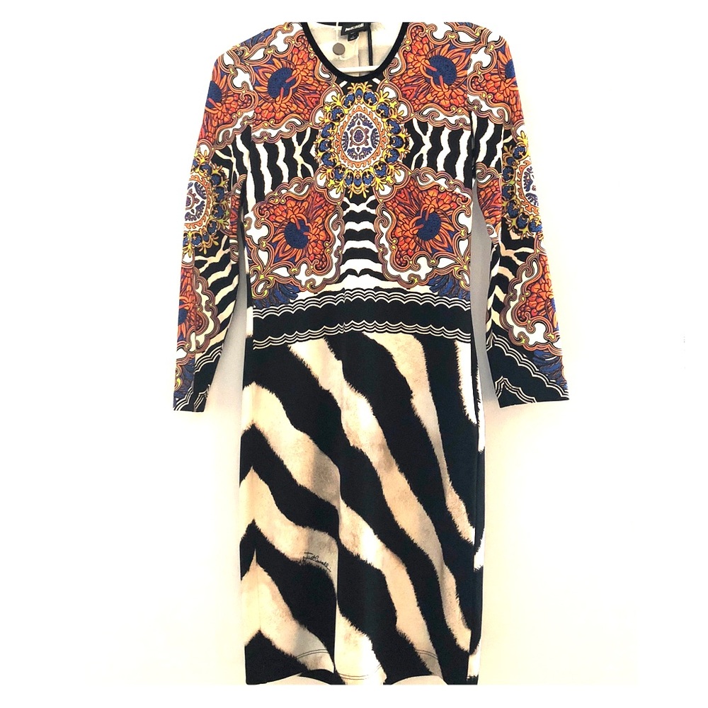 Classic Just Cavalli print cocktail dress