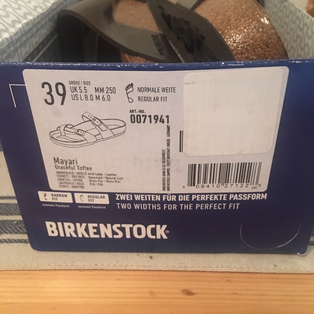 Birkenstock size 39 Style: Mayari