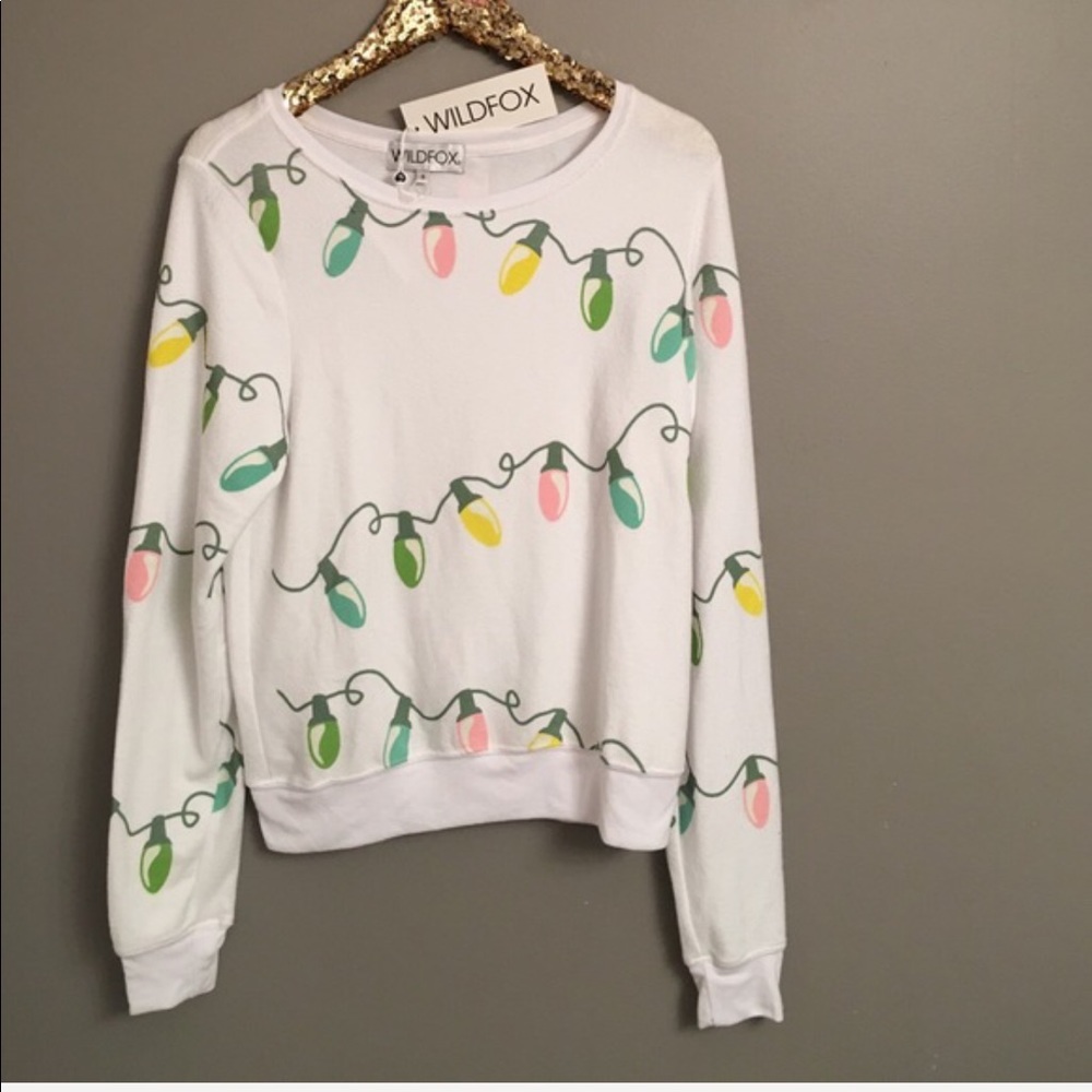 •Wildfox Glowing Lights Jumper•