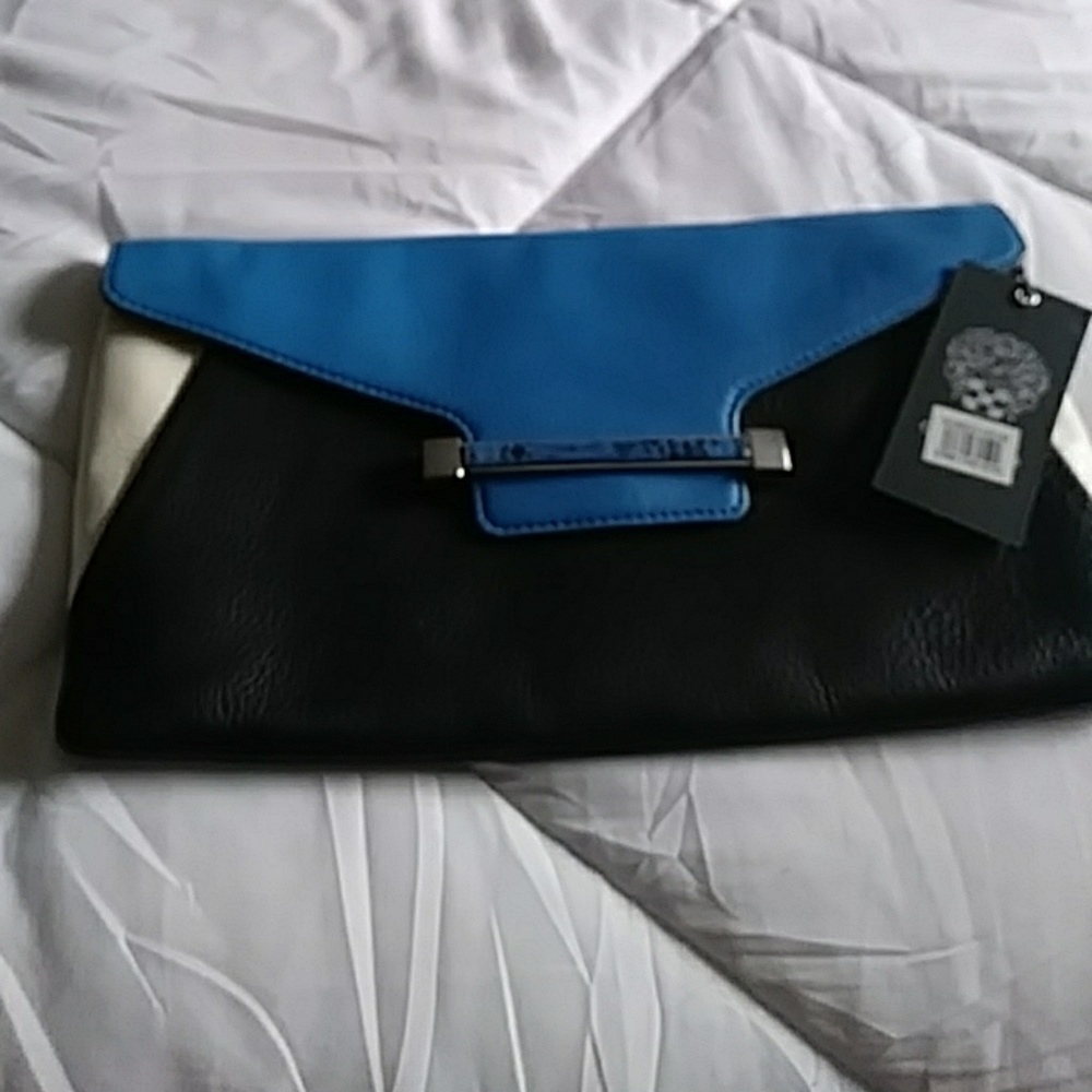 VinceCamuto soft leather clutch