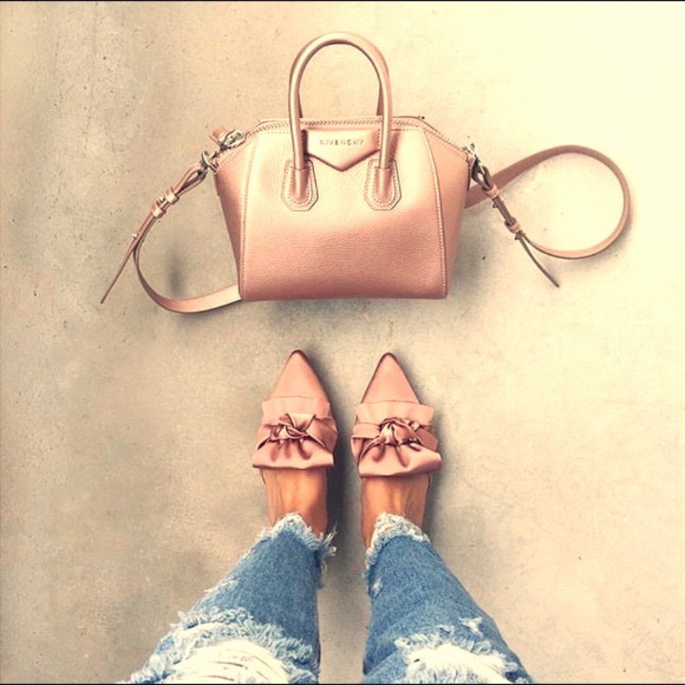 Cape Robin Pink Bow Satin Mule Designer Slide