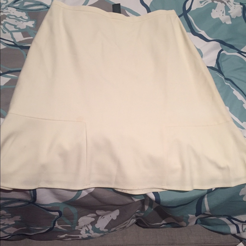 Limited winter white skirt.