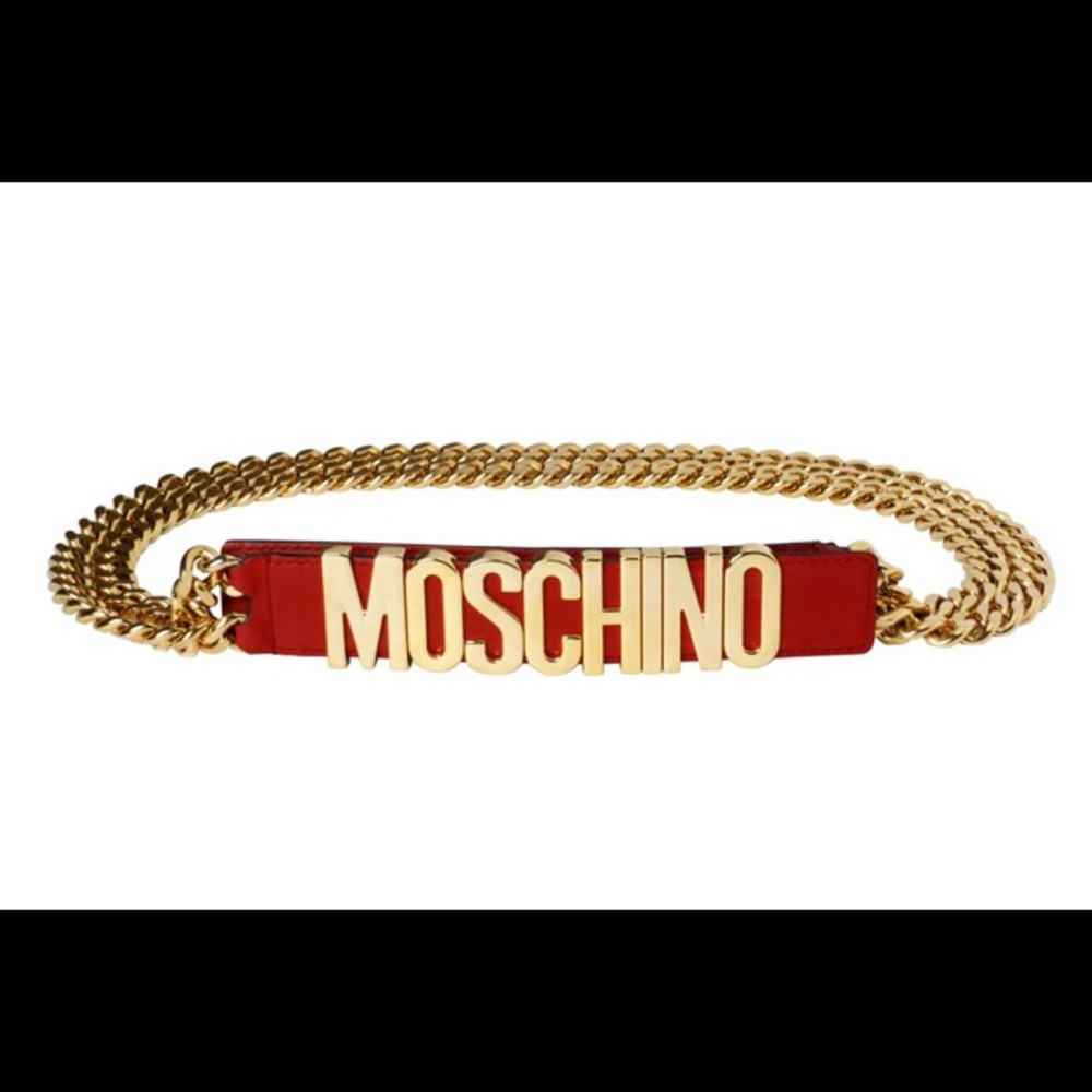 Authentic Moschino waist chain belt