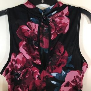 Flower Mesh Top Jumpsuit