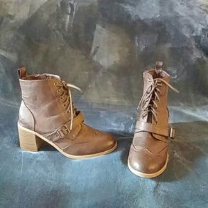 Girl Mia Womens Combat Boots