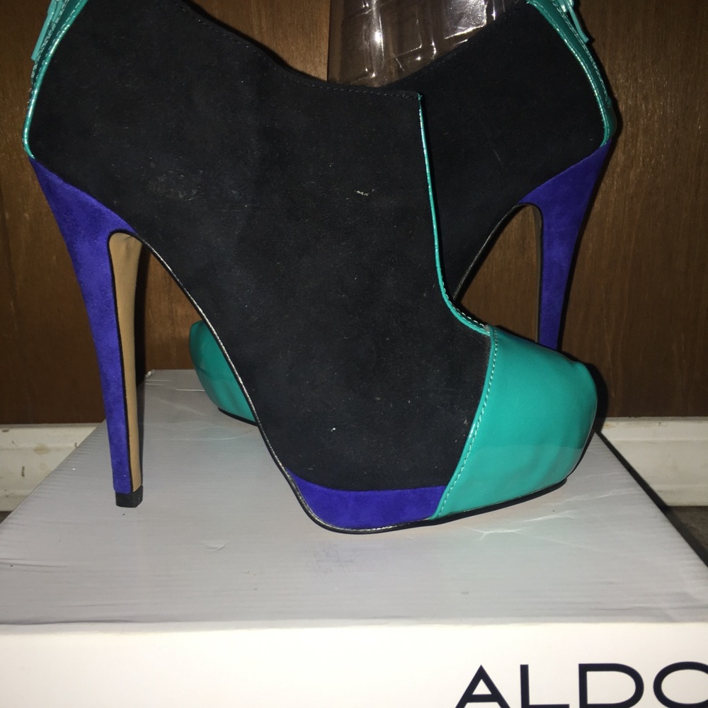 Black/Teal ALDO booties