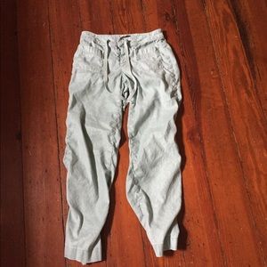 Mint green Anthropologie pants