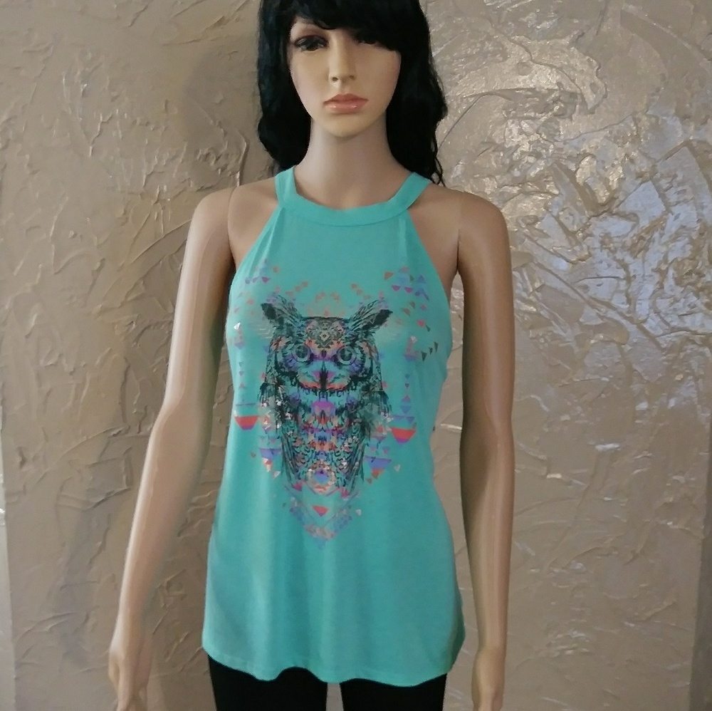 Women's blue tank