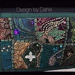 Pink-Turquoise-Greens-Yummy Color-Patchwork-Clutch
