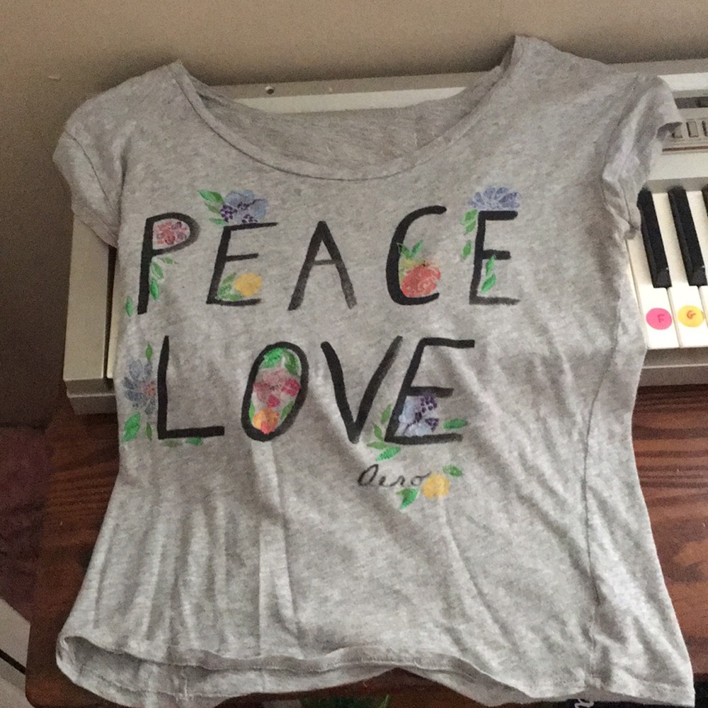 aeropostale “peace love” shirt