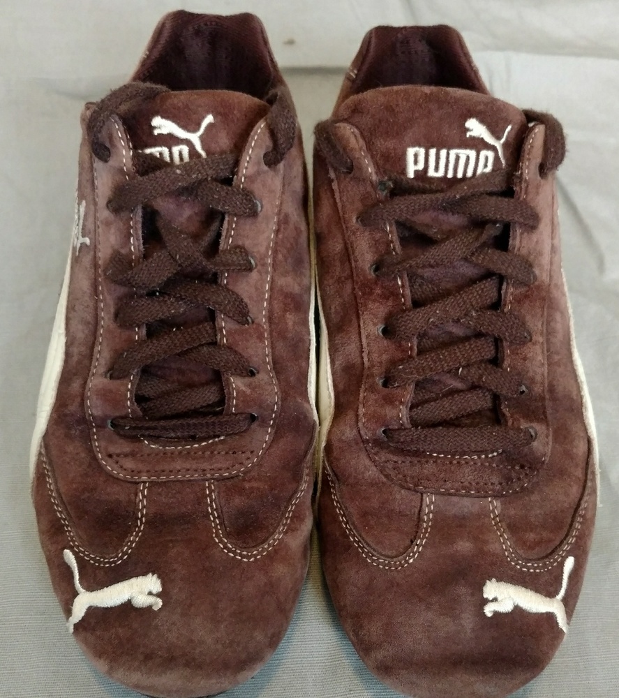 Puma Speed Cat Shoe Brown Suede Size 9M Used Good