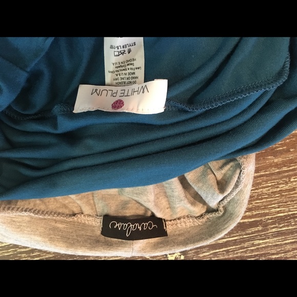 Set of two maxi skirts, teal and gray. Like New! - Picture 2 of 2